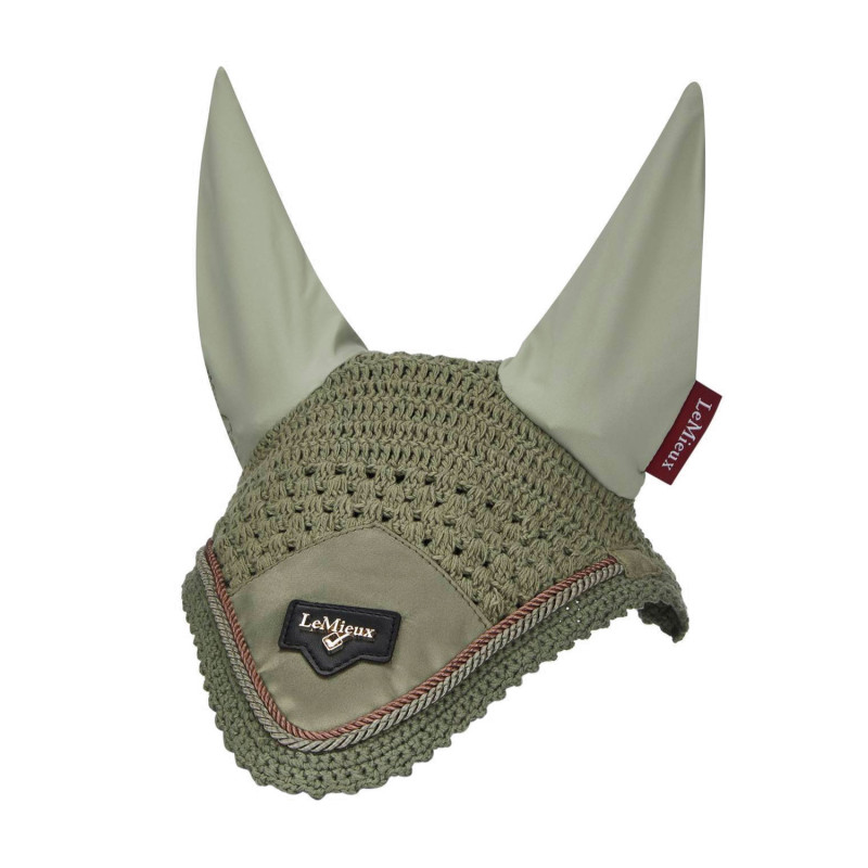 Handgestrickte Fliegenhaube für Pferdeohren