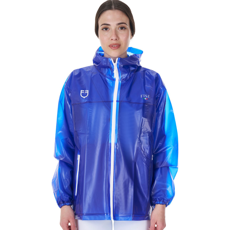 Unisex-Regenmantel transparent winddicht wasserabweisend