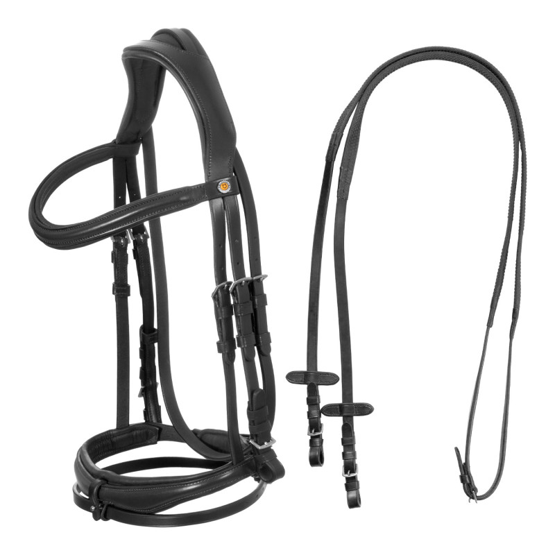 Englisches Crown Zaumzeug aus italienischem Leder