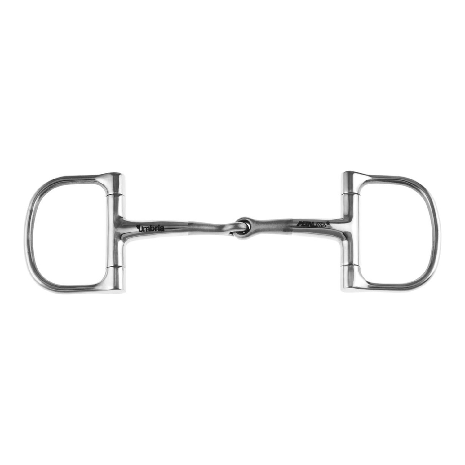 Anatomische D-Ring-Trense aus satiniertem Edelstahl