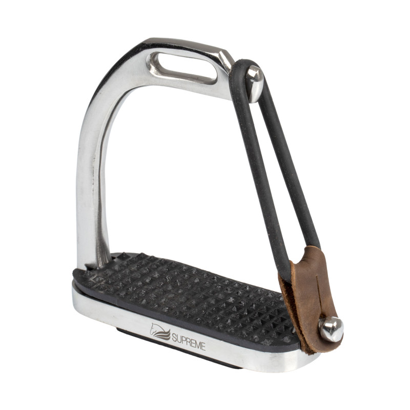 Edelstahl-Steigbügel mit Sicherheitsgummi