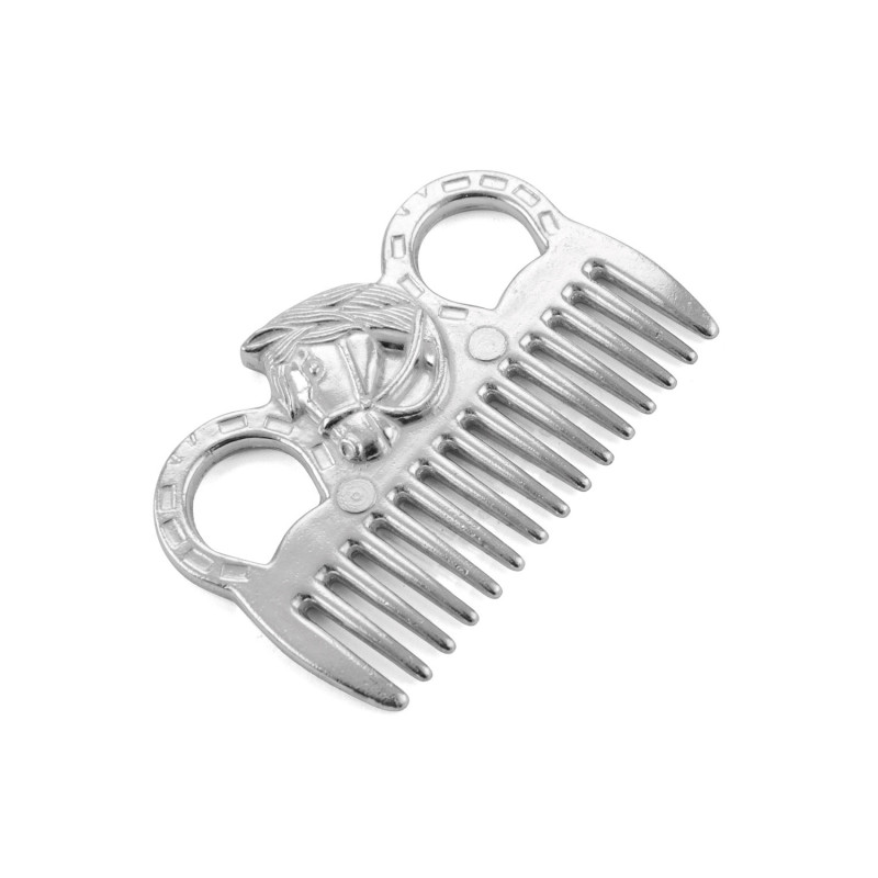 Aluminiumkamm mit Pferdekopf