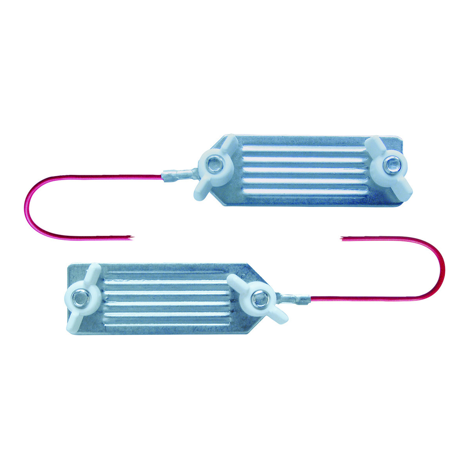 Zaunverbindungskabel 80 cm für Breitband bis 40 mm – Edelstahl-Klemmplatten für Elektrozaun