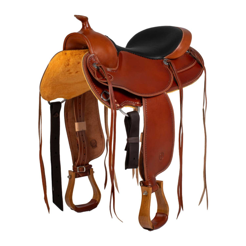 Allround Westernsattel mit rundem Sitzblatt