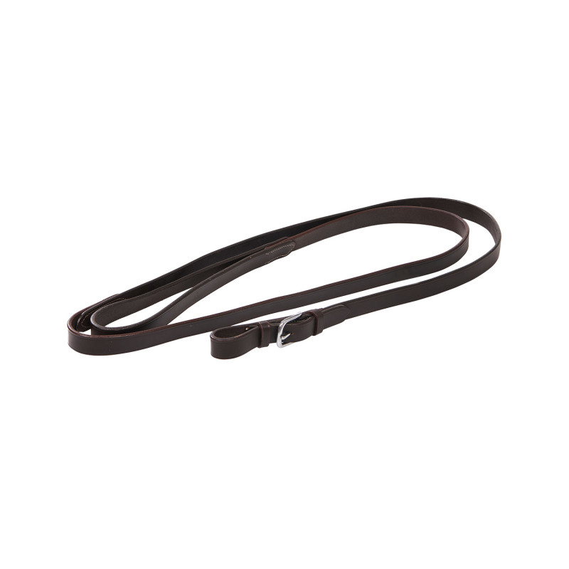 Führstrick aus Leder mit silberner Kette