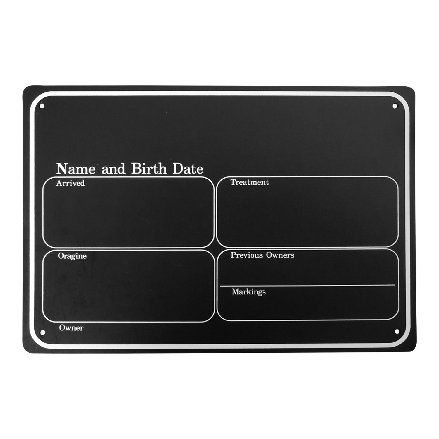 Boxenschild aus Kunststoff für Pferde – beschreibbar und pflegeleicht