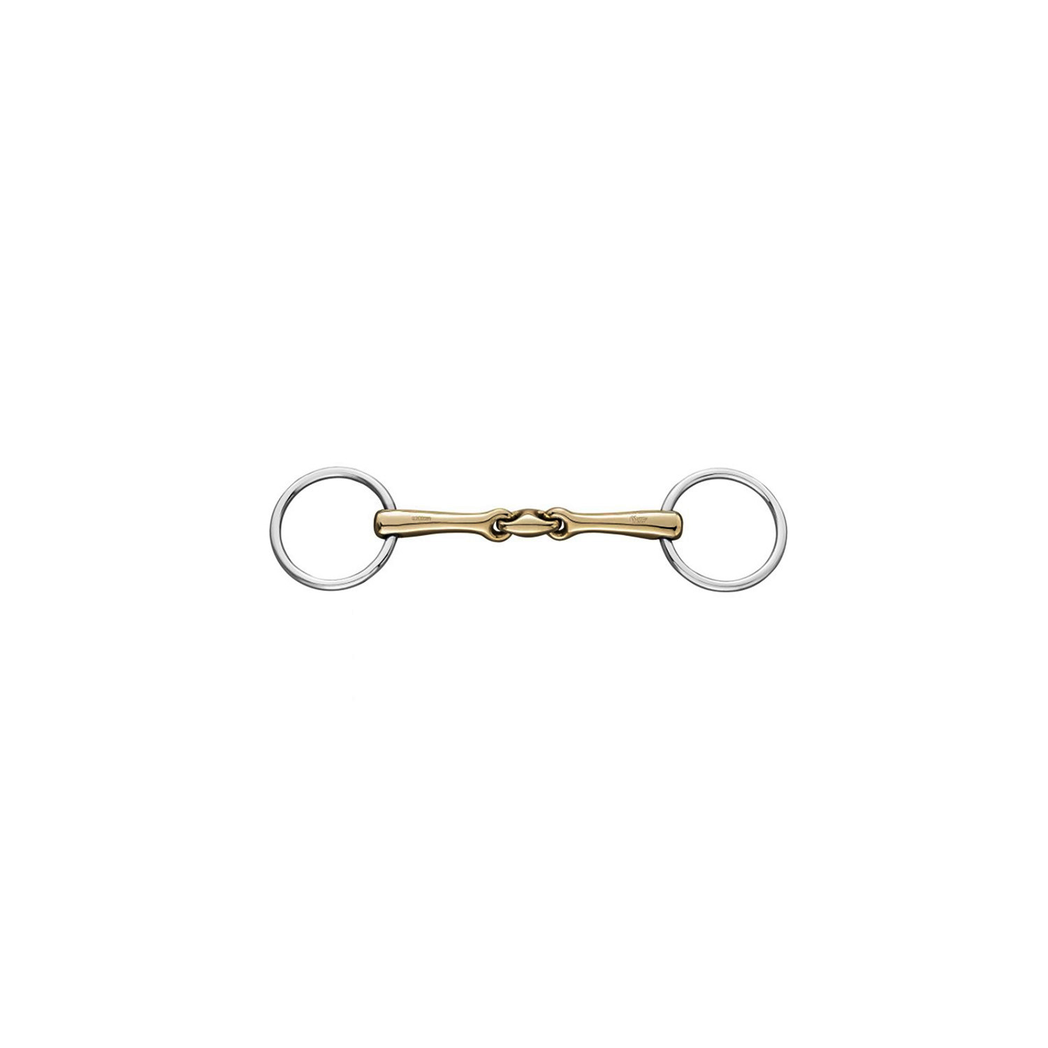 Anatomische Unterlegtrense mit doppelt gebrochenem Mundstück – 14 mm