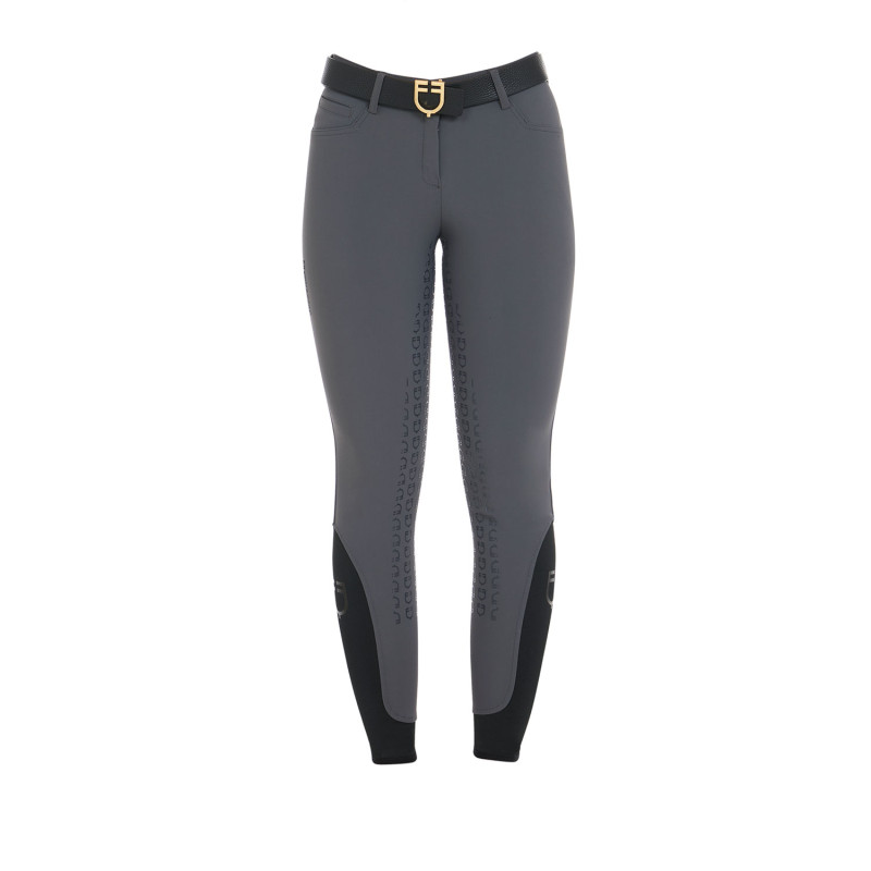 Slim Fit Reithose mit Silikonvollbesatz