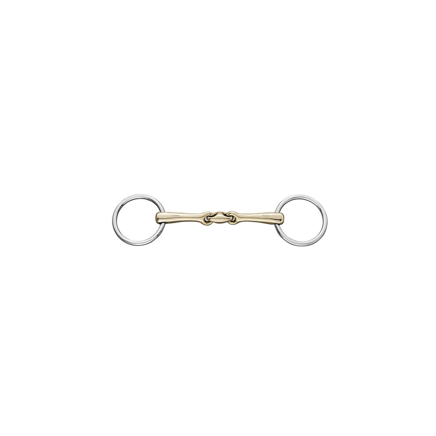 Anatomische Unterlegtrense mit doppelt gebrochenem Mundstück – 14 mm