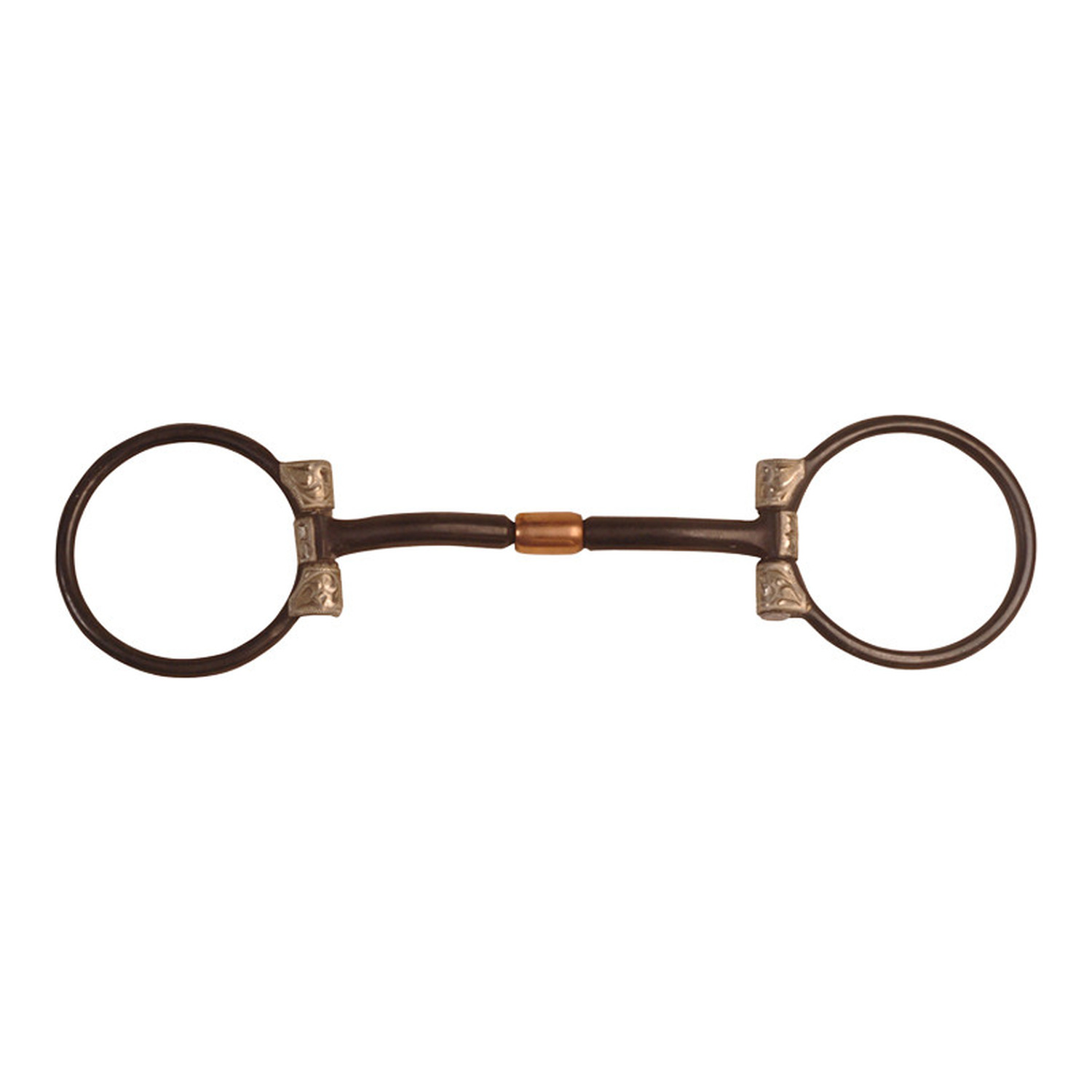 Western-D-Ring-Gebiss mit Kupfermundstück