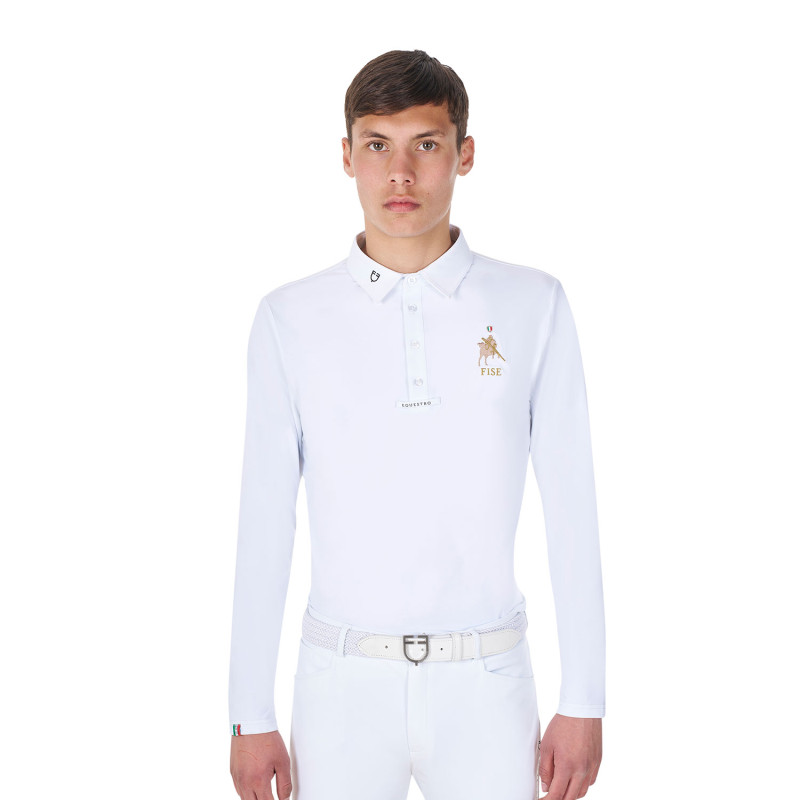 Herren-Langarm-Turnierpoloshirt