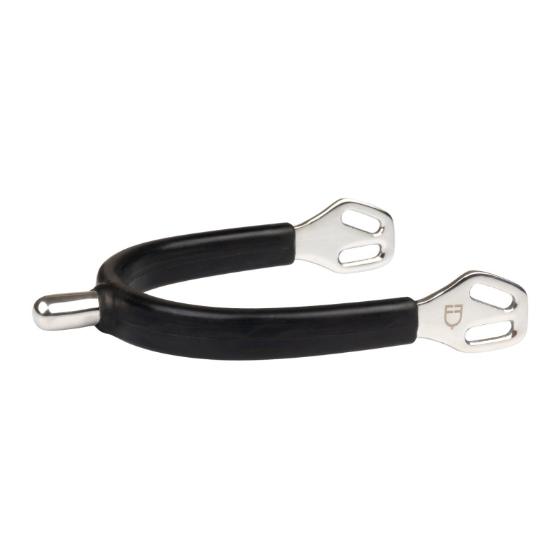 Englische gummibeschichtete Sporen aus Edelstahl