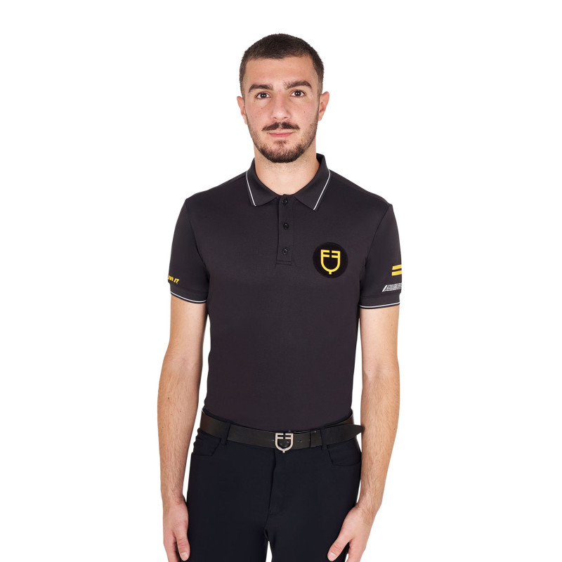 Slim Fit Herren Poloshirt mit technischem Funktionsstoff