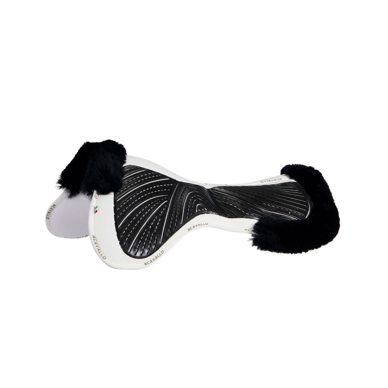 Memory Foam Pad für Springsättel mit Lammfellrand und Gel Grip