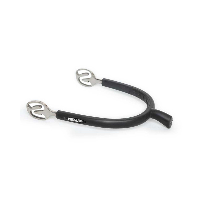 Sporen aus Edelstahl und Gummi