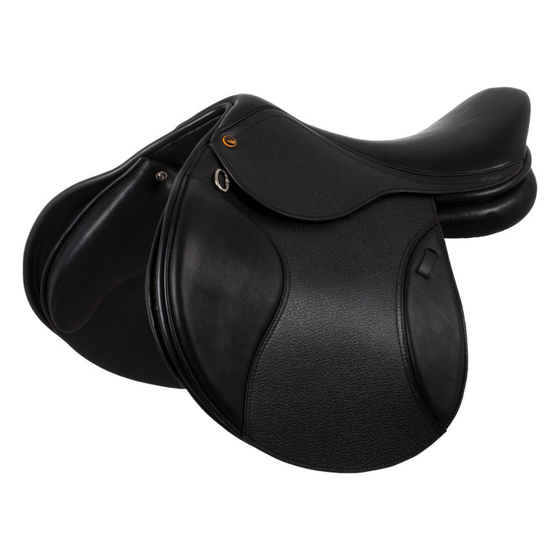 Sattel mit quadratischem Sitz aus weichem Leder