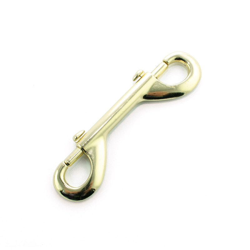 Doppelkarabiner in Gold