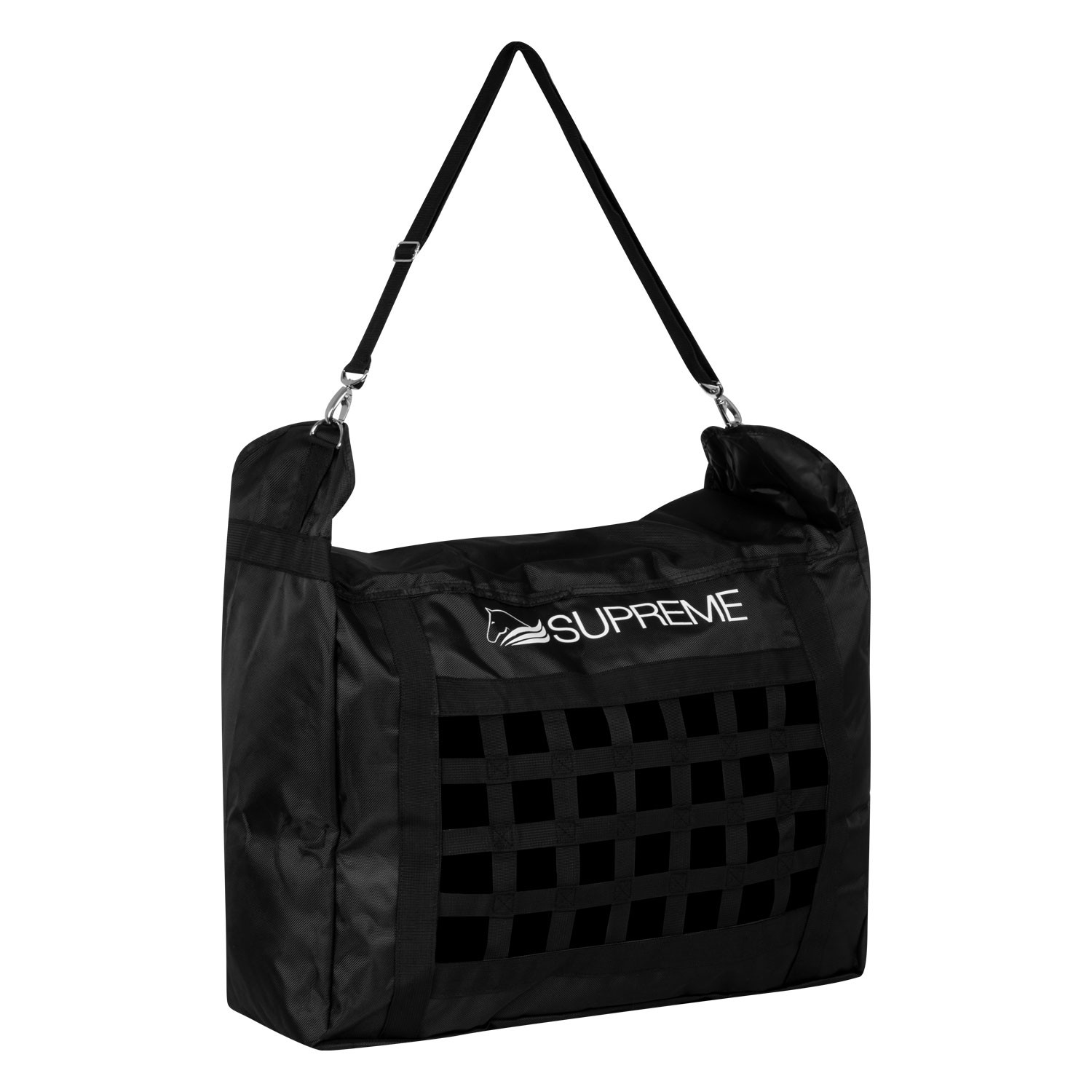 Heutasche 70 Liter mit 4 × 4 cm Heunetz und verstellbarem Tragegriff