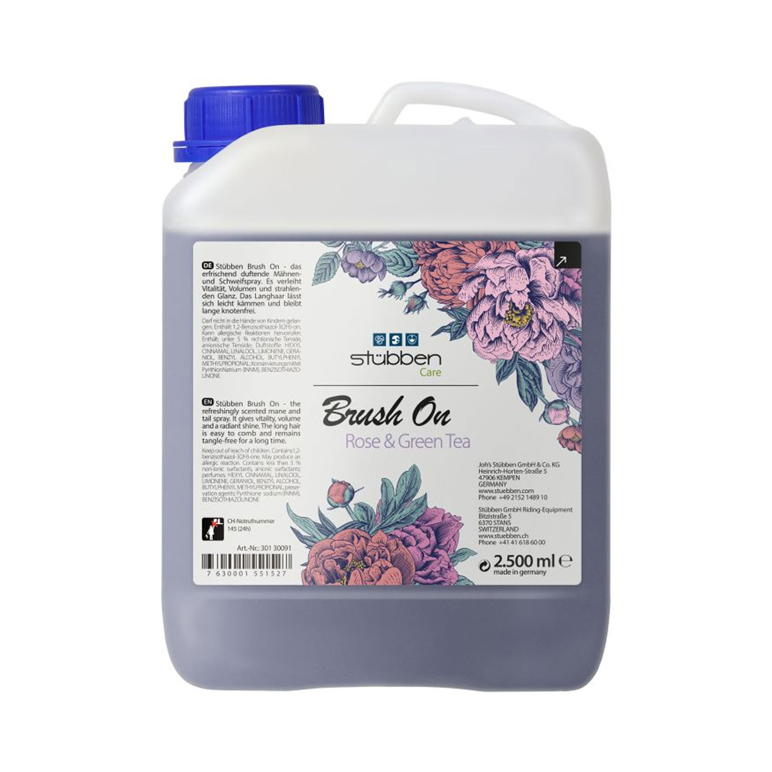 Brush On Rose & Green Tea 2,5 l – Mähnen- und Schweifspray Nachfüllkanister