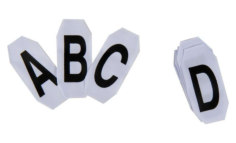 Alphabet und Nummern für Turniernummern