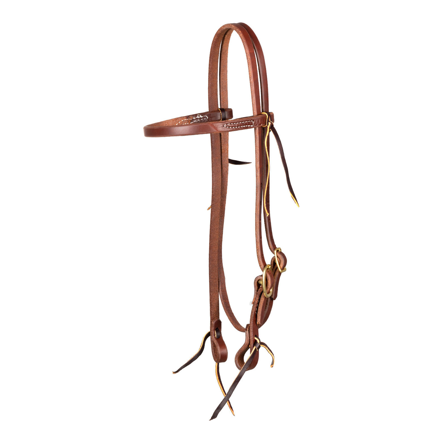 Western-Kopfstück aus geöltem Leder mit Stirnband
