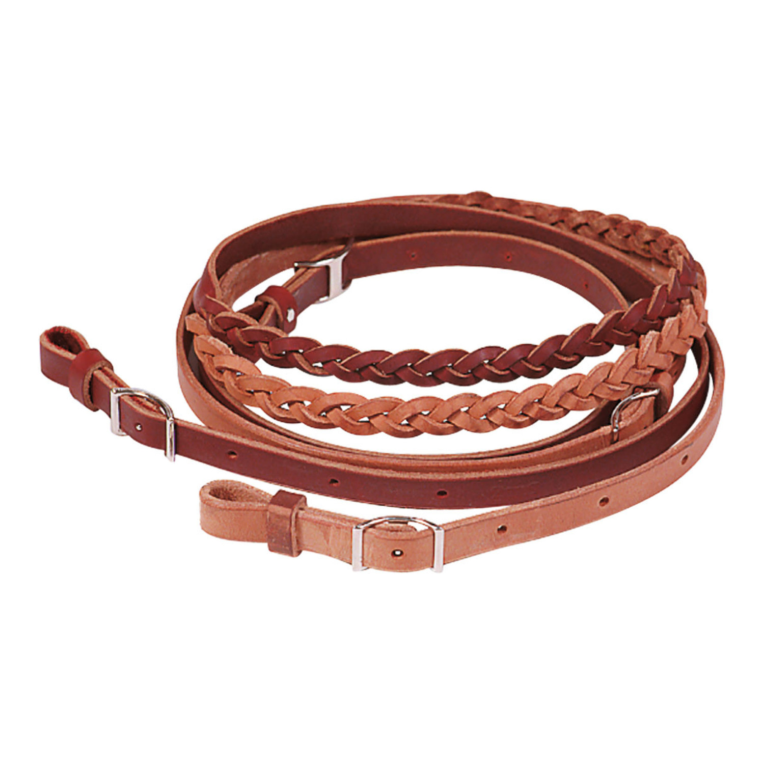 Handgeflochtene Westernzügel aus Leder für Barrel Racing