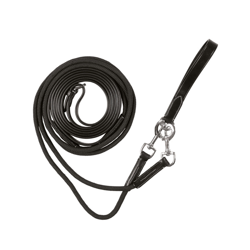 Zügel aus Nylonrundriemen mit Edelstahlschnallen