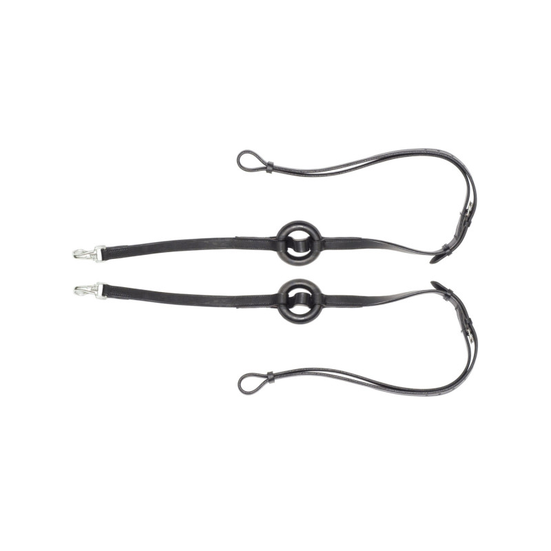 Lederzügel mit Gummiring