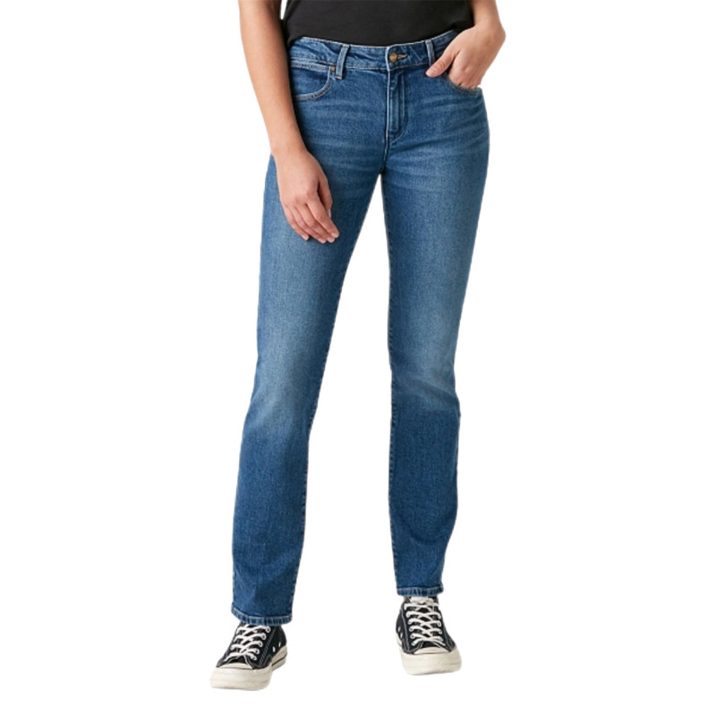 Damen Straight Air Blue Jeans mit mittlerer Taille