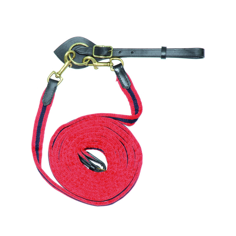 Kandarenzügel aus gepolsterter Baumwolle mit Sattelgurtschnalle