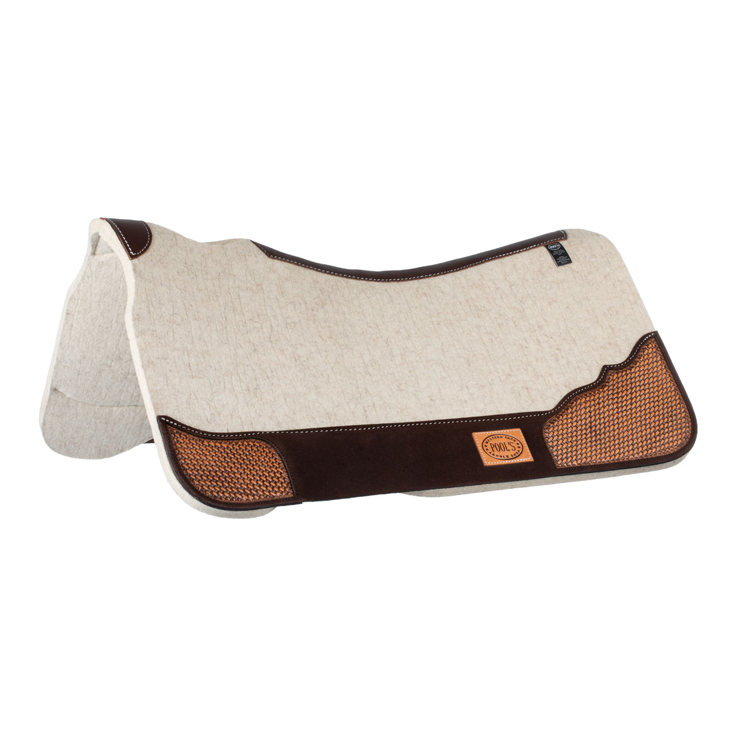 Western Sattelkissen Filz, Filz Sattelkissen Western, Westernpad Filz, Sattelkissen für Westernsattel, Filzunterlage Westernreiten, robustes Western Sattelkissen