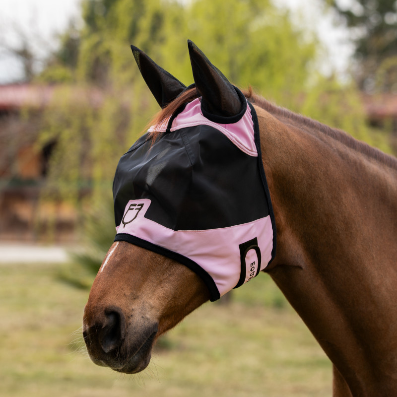 Extra starke Fliegenmaske mit Logo