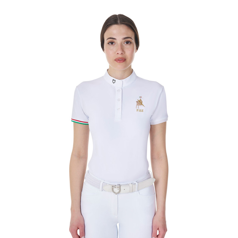 Damen Slim Fit Turnier-Poloshirt