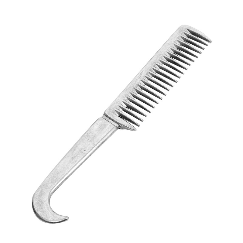 Aluminiumkamm mit Reinigungsbürste