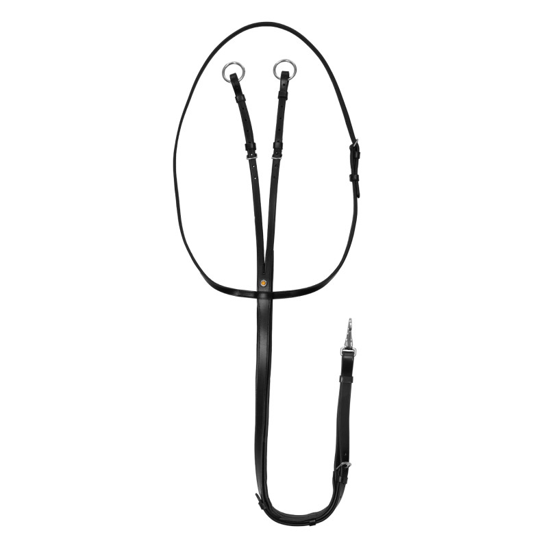 Leder-Martingal mit silberner Naht