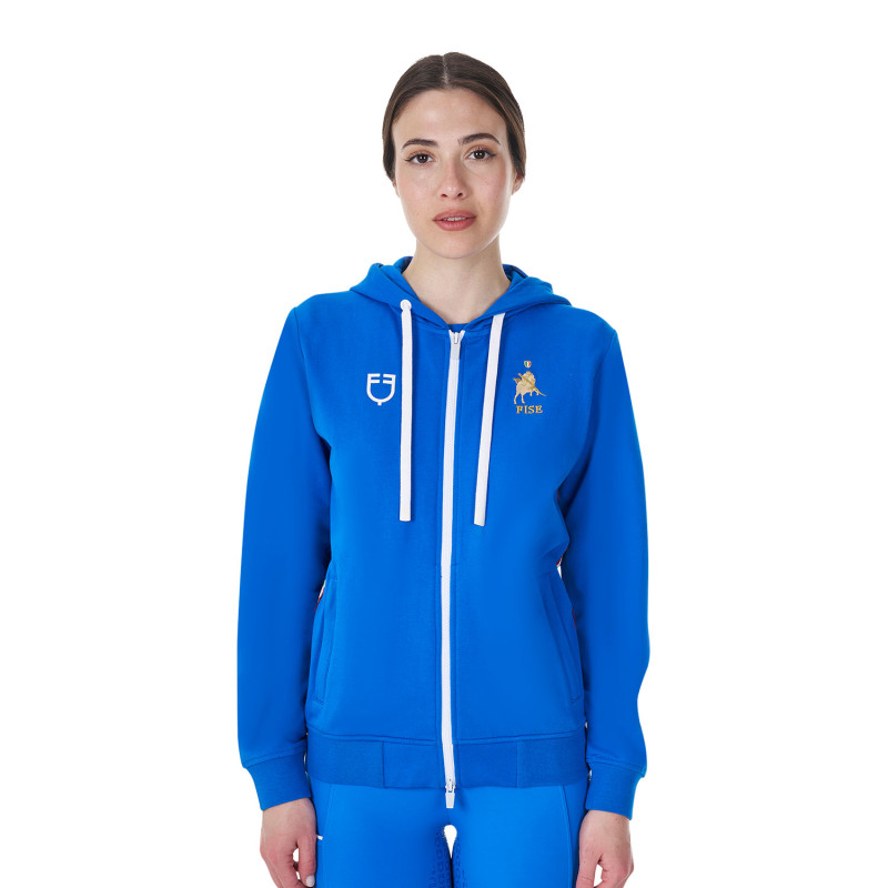 Damen-Sweatshirt -Jacke mit Kapuze und Frontreißverschluss