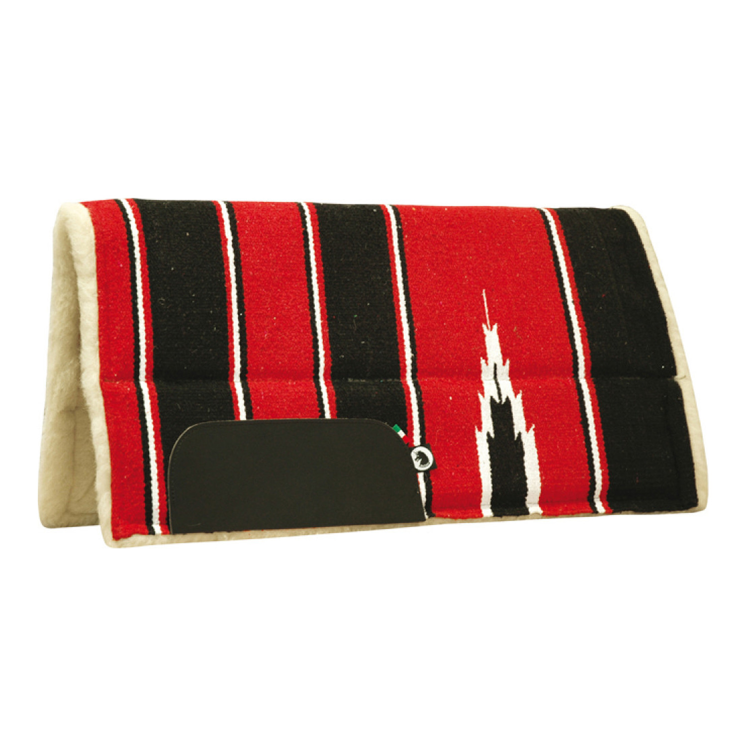 Gepolsterte Pony-Satteldecke aus Navajo-Stoff und Wollfleece